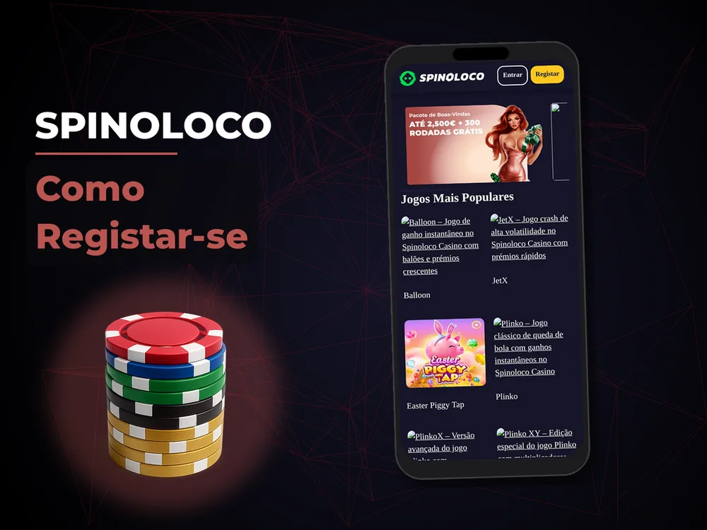 Spinoloco - Como Registar-se